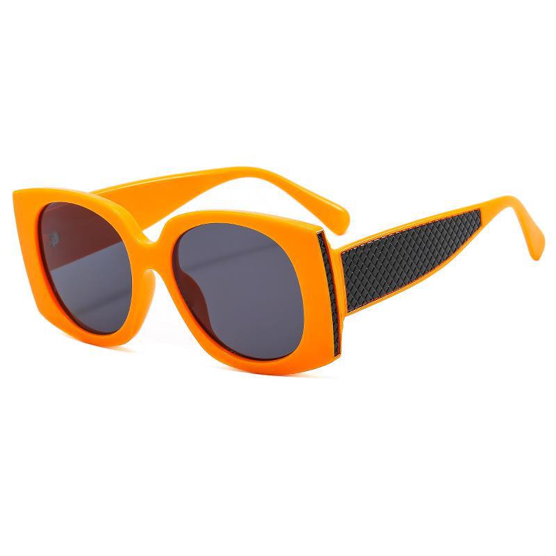 Wholesale UV Protection Wide Leg Plaid PC Sunglasses